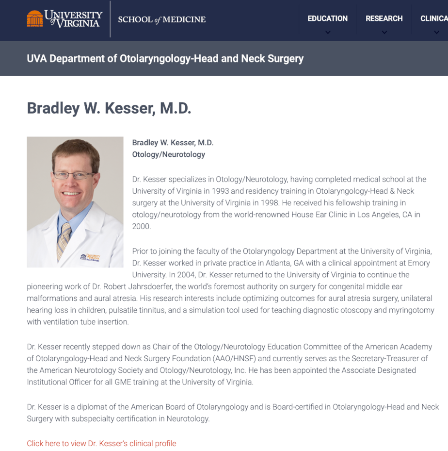 Dr. Bradley Kesser